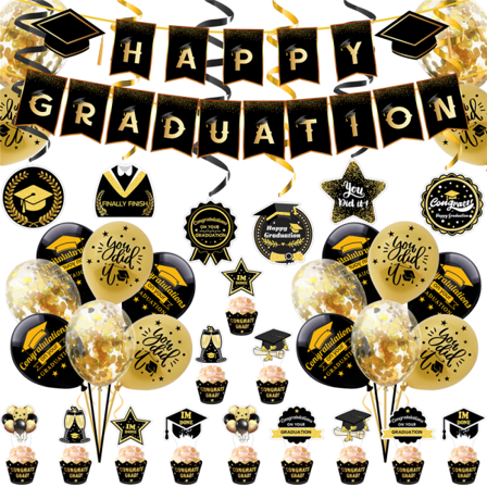 Harry Potter Födelsedag Banderoller Flaggor Tårtdekorering Party Kit