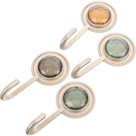 Kampanjetilbud Håndklekroker Diamant Veggkroker 4stk Krystallkroker Selvklebende Hattefrakk Nøkkelbånd Håndkleholder Nøkkelholder for Veggmontert 