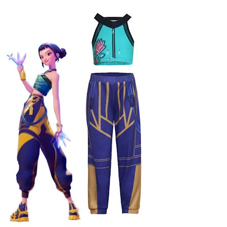 Halloween Demon Slayer Cosplay Kostume | K-Demon Slayer Anime Outfit Familie Par Cosplay Zoe (top + bukser)