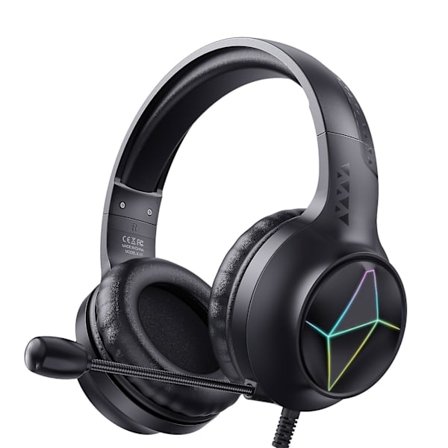 RGB Färgglad Gaming Headset Hörlurar Premium Omnidirektionell Mikrofon