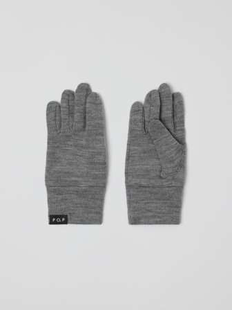 Fingerhandschuhe aus Merinowolle - 5 - kinderbekleidung - grey - Polarn O. Pyret