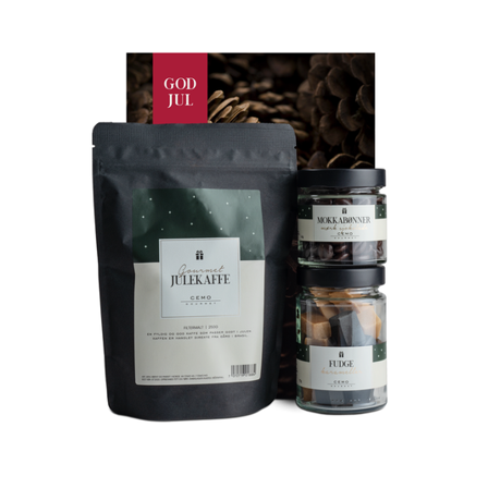 Cemo Gourmet Julekos Cellofanpose - Kaffe, Mokkabønner Og Fudge