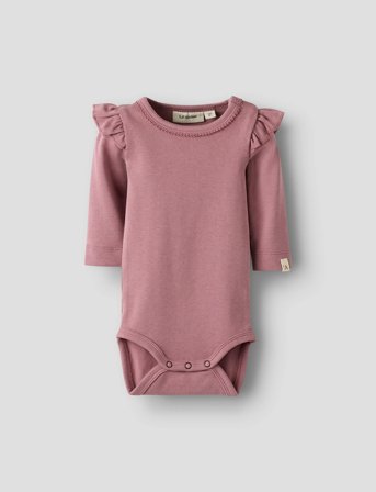 Lil'Atelier Nbflayo Sev Ls Slim Body Solid Lil - Pink - 62