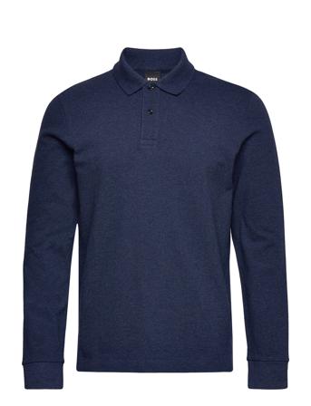 Pado 21 Polos Long-sleeved Marineblå BOSS