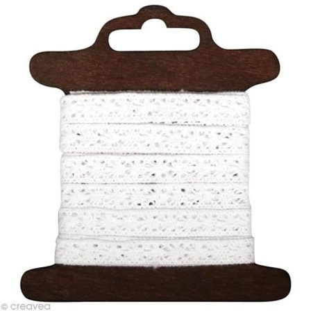 Spetsband - RAYHER - Vit - 1 cm - 3 m