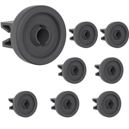 Diskmaskinshjul - Universella - Paket med 8 - Kompatibla AEG Candy Electrolux Faure Ikea - 25mm