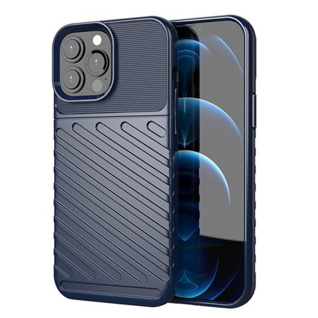 Thunder Case Flexible Tough Rugged Cover TPU Case til iPhone 13 Pro Max blå