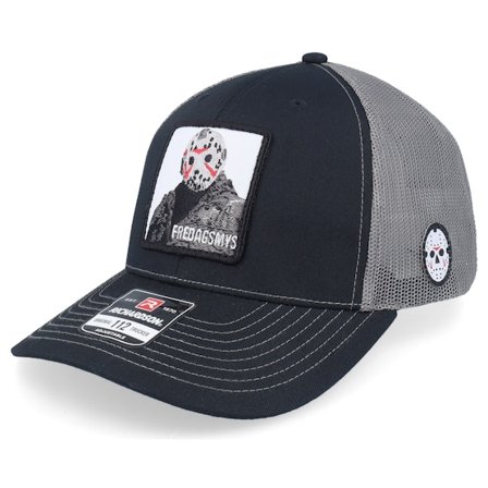 Scenes - Preto trucker Boné - Fredagsmys 112 Split Black/Charcoal Trucker @ Hatstore