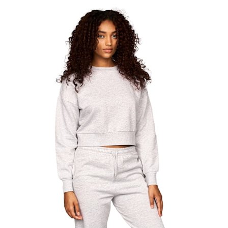 Juice Womens/Ladies Catalina Crew Neck Crop Sweatshirt M Grey M