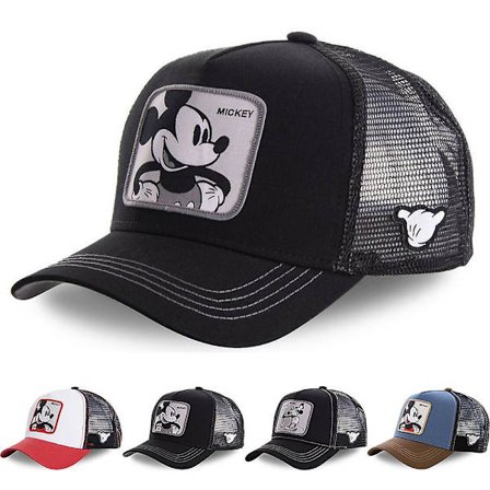 Unisex Mikki Hiiri Mesh Vintage Baseball Cap Snapback Trucker Hip Hop Caps