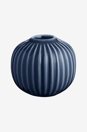 Kähler - Ljuslykta Hammershøi, Ø7,5 cm - Blå - Ljusstakar & lyktor - Från Homeroom