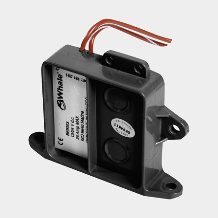 Interruttore a galleggiante per pompa di sentina elettrica Whale Electric Field Sensor, 12 V, 20 A
