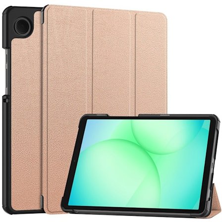 Samsung Galaxy Tab A11 Fodral Tri-fold Roséguld