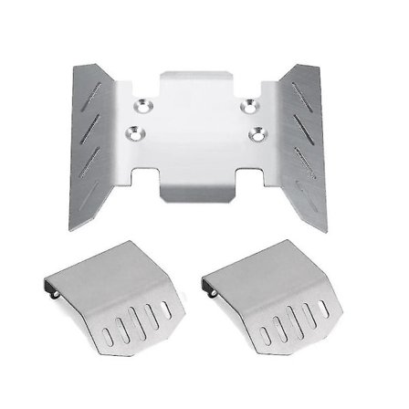 3 stk. Metall Chassis Armor Akselbeskytter Skid Plate For 1/6 Rc Crawler Bil Axial Scx6 Axi05000 Upgra