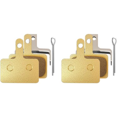 2 set cykelbromsbelägg, högpresterande skivbromsbelägg med fjäder och låsslider, supertysta cykelbromsbelägg, bred kompatibilitet