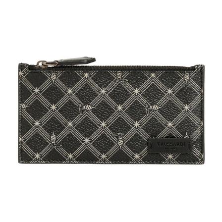 Trussardi Wallets Cardholders Sort, unisex Punge og Kortholder, Størrelse: ONE Size