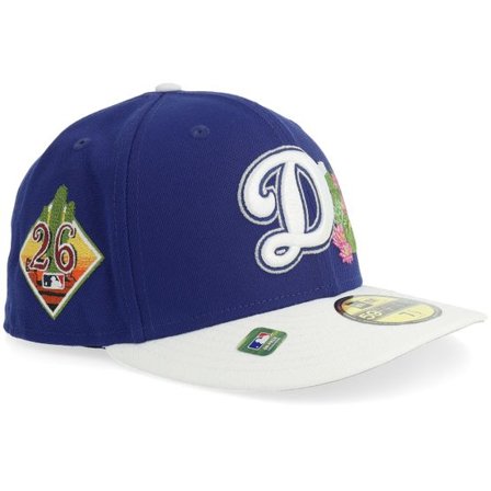 New Era - MLB Blå fitted Keps - Los Angeles Dodgers Glendale MLB St 59FIFTY Royal/White Curved Fitted @ Hatstore
