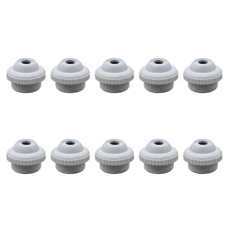 10X Återflödesmunstycke för Pool Spa Massage Munstycke Inlopp Utlopp Badkar Munstycke med Justerbar (FMY)