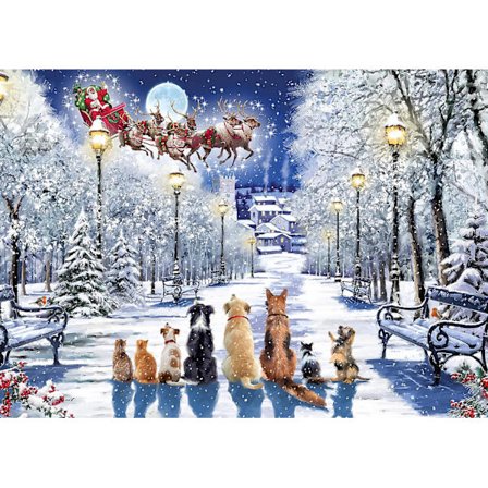 Otter House Watching The Sleigh Puslespill (1000 Brikker) (LGL)