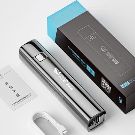 Ultra Bright Tactical LED-ficklampa Mini Torch Power Bank Outd