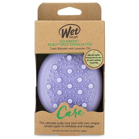 WetBrush Go Green Scalp Exfoliator/Massage Purple, Hår, Hårbørster, Wet Brushes