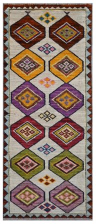 Hand Knotted Moroccan Berber - Afghanistan 76X196