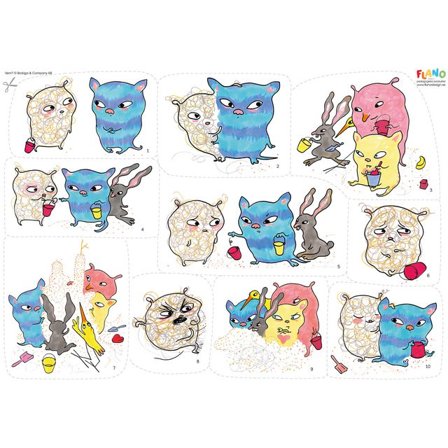 Flanosats Vems kompis? - Lyreco - Skola och förskola - Lekmaterial - Flanellograf