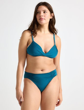 Lindex Brief Bikini Bella Rouched Shi - Blue - XS