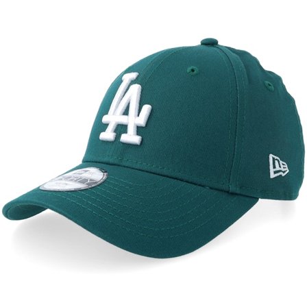 New Era - MLB Green adjustable Czapka Z Daszkiem - Kids Los Angeles Dodgers League Essential 9FORTY Green/White Adjustable @ Hatstore