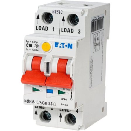 Eaton Jordfeilautomat 10A C Type-F xDigital NdRBM-10/2/C/003-F-OL