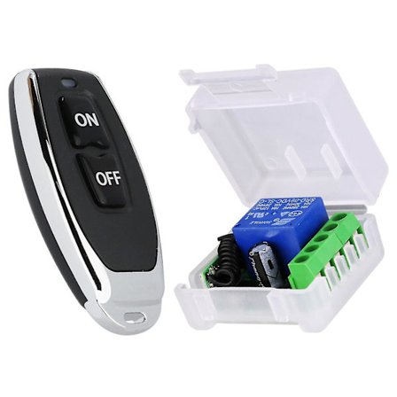 12v Relæ Fjernbetjening Trådløs Rf Modul 433mhz Sender Modtager Kontrol {D}