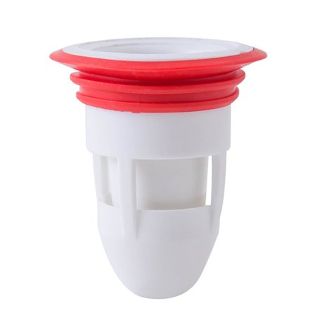 Tilbakeslagsventil for dusjgulv, luktfri enveisavløpsventil kompatibel med kjøkken og bad (hvit)