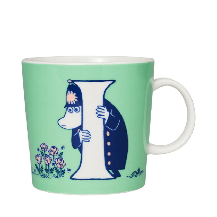 Arabia Muminmugg 40 cl ABC I Kök & matlagning Grön 0,4 L