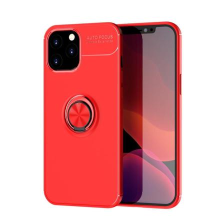 Iphone 12 Pro Max - Ring Skal - Röd Red Röd