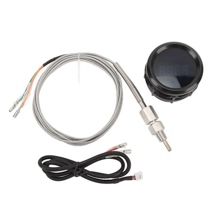 52mm Høj Præcision Digital EGT Måler Udstødningsgas Temperaturmåler 12V 200 til 1300°C Universal Pasform