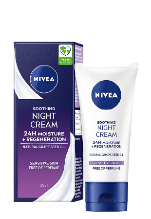 NIVEA Nattkräm Soothing Night Cream 50 ml Nattcreme Dam