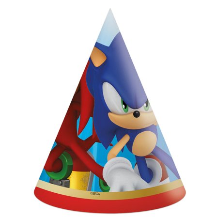 Sonic Hattar 6-pack - Sonic Kalas Dekoration - Kalaslagret.se
