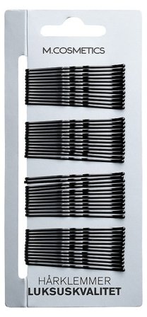 M.COSMETICS Hårklemmer Lux 48 stk. Sort, Hår, Hårpynt, Hårnåle