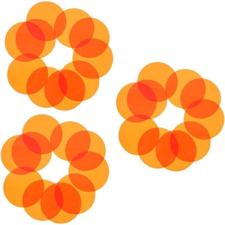 30 stk 66mm Diameter Kamera Film Fargefilter