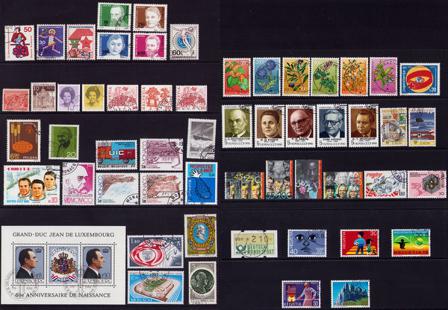 Europæiske lande - Frimærkepakke - Stemplet