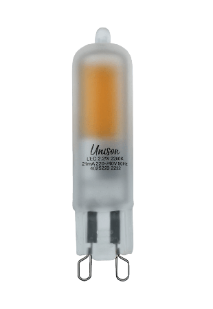 Unison LED G9 matt Belysning Transparant 14,4x60mm