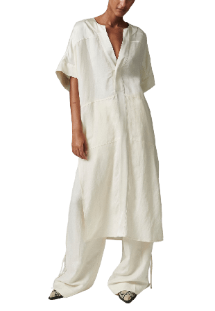 DAY Birger et Mikkelsen Garson - Contrast Linen Klänningar Dam Vit 36