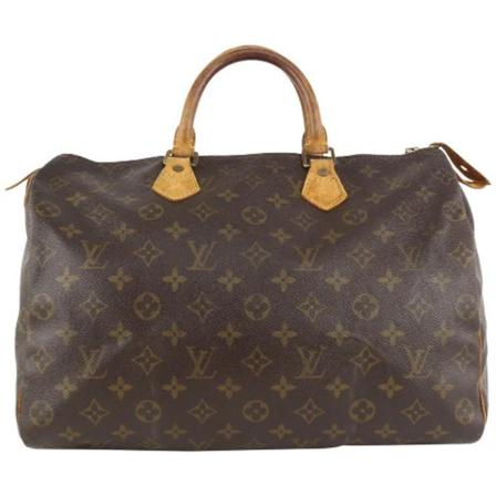 Louis Vuitton Vintage, Pre-owned Speedy 35 Monogram Handbag Bruin, Dames, Maat:ONE Size