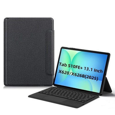 2-in-1 kosketuslevynäppäimistökotelo, yhteensopiva Tab S10 FE+ 13.1 tuuman (SM-X620/X626B 2025) kanssa - Bluetooth-näppä