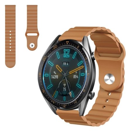 Huawei Watch GT 2 46mm cool silicone watch band - Khaki