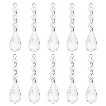 20 kpl Riippuvat Kristallit Helmet Ovihelmet Verhot DIY Käsityö Korut Riipus