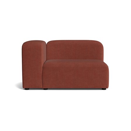 Milo XL hjørnemodul, venstrevendt - Lincoln Kobber - 100x130x72 - Sofa