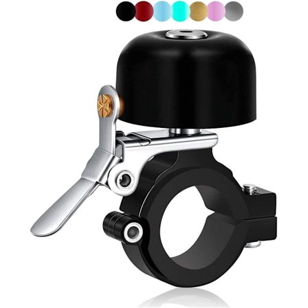 Svart klassisk sykkelklokke i messing med veldig høy lyd - sykkel