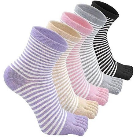 Tåstrumpor Dam Fem Tåstrumpor Bomull Andningsbara Tåstrumpor För Kvinnor Löpning