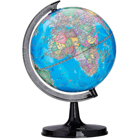 Verdensglobus for barn, pedagogisk roterende verdenskart for barn med stativ Wanke ZD W